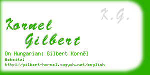 kornel gilbert business card